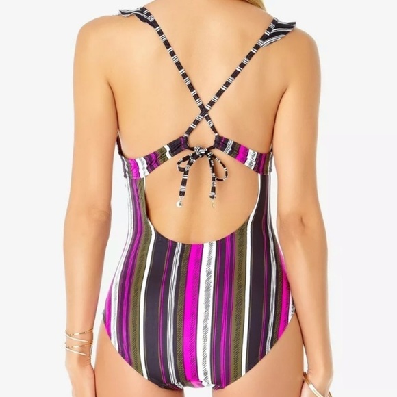ANNE Cole Ruffled One Piece Swimsuit - Picture 2 of 4